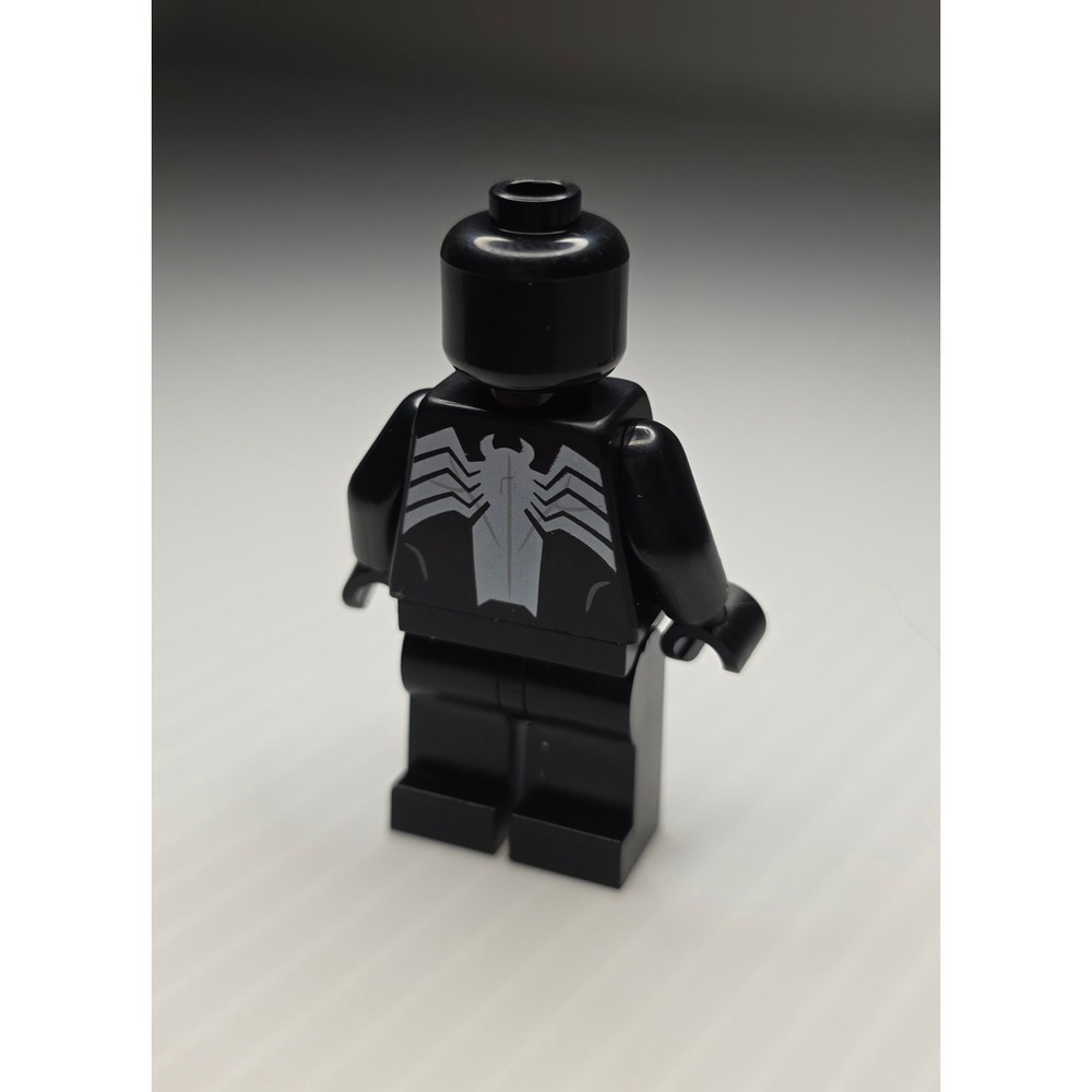 LEGO‎ Venom Minifigure Black Suit White Spider Emblem Marvel - Picture 4 of 8